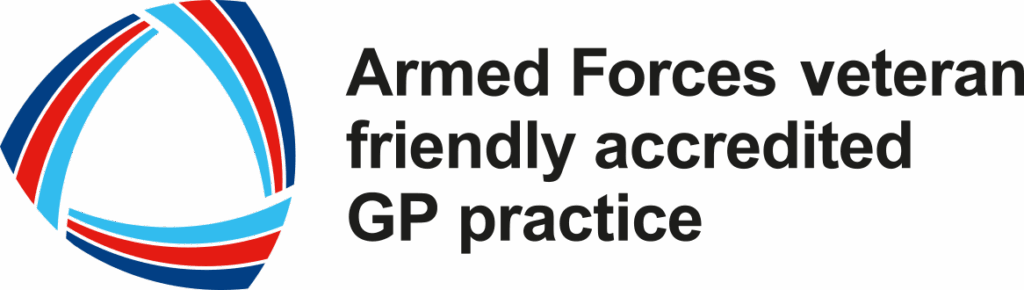 Armed Forces veteran friendly accredited GP practice